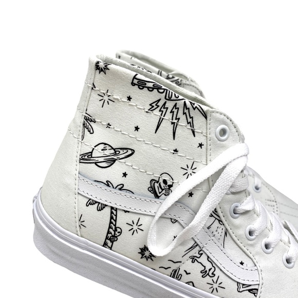 VANS Sk8-Hi Tapered High Top White Men’s Canvas Skate Sneakers Size VN0A5KRUWWW - Picture 3 of 9